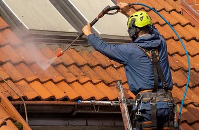 Démoussage et hydrofuge de toiture à Ligré